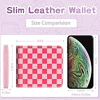 Vista 44 de Cartera de cuero de dibujos animados para mujer, c-mármol azul, Lindo