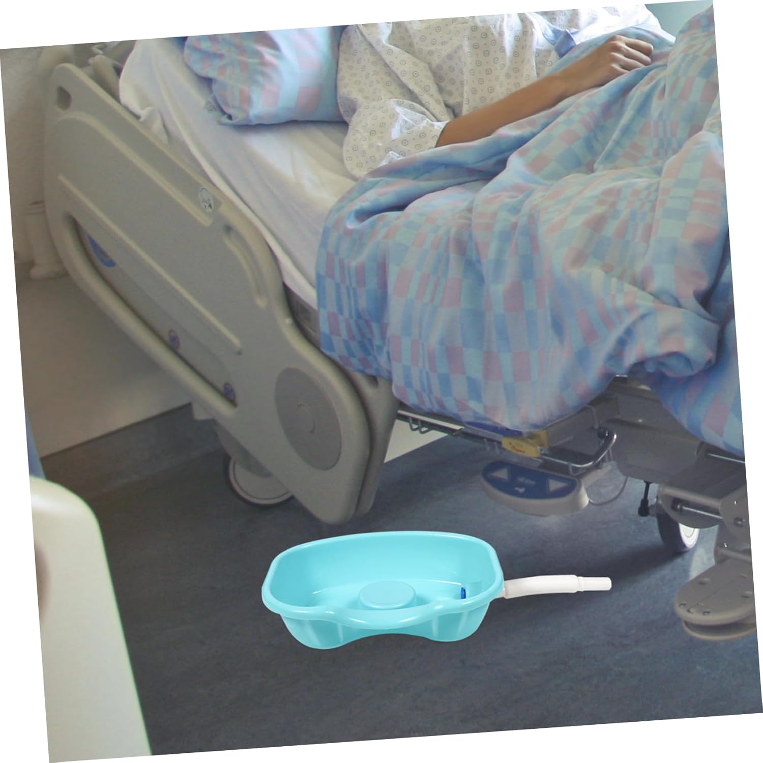 ORFOFE Ergonomic Portable Shampoo Basin with Curved Neck Support for Elderly Disabled Bedridden Pregnant Women Comfortable Hair Washing Tray for Home Care and Post-Surgery Use