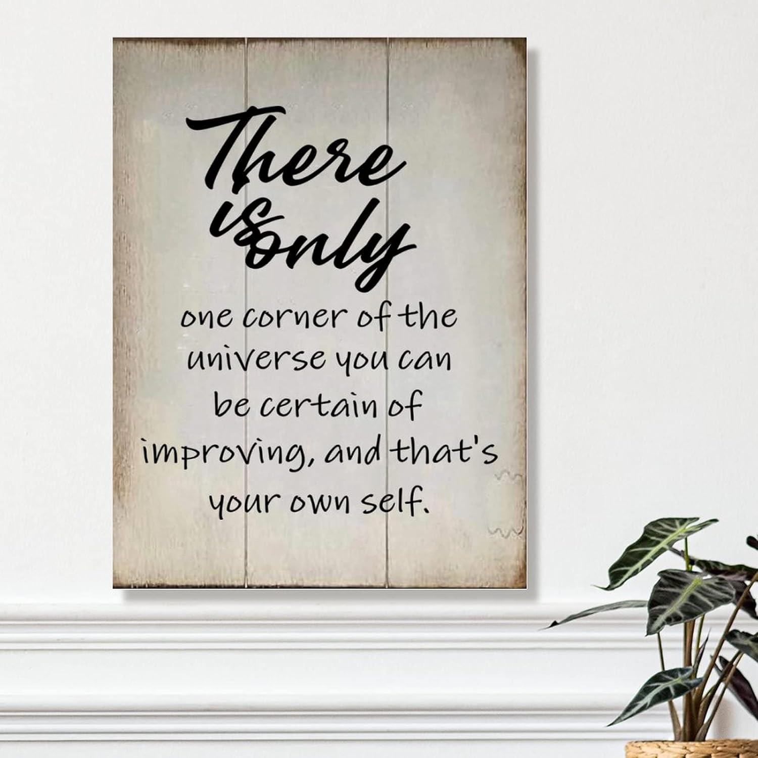 Rustic Wood Wall Sign There is Only One Corner of The Universe Wood Sign Vintage Farmhouse Wall Hanging Sign Art Decor Plaque with Quotes for Home 18x24in Birthday Gift to Mom
