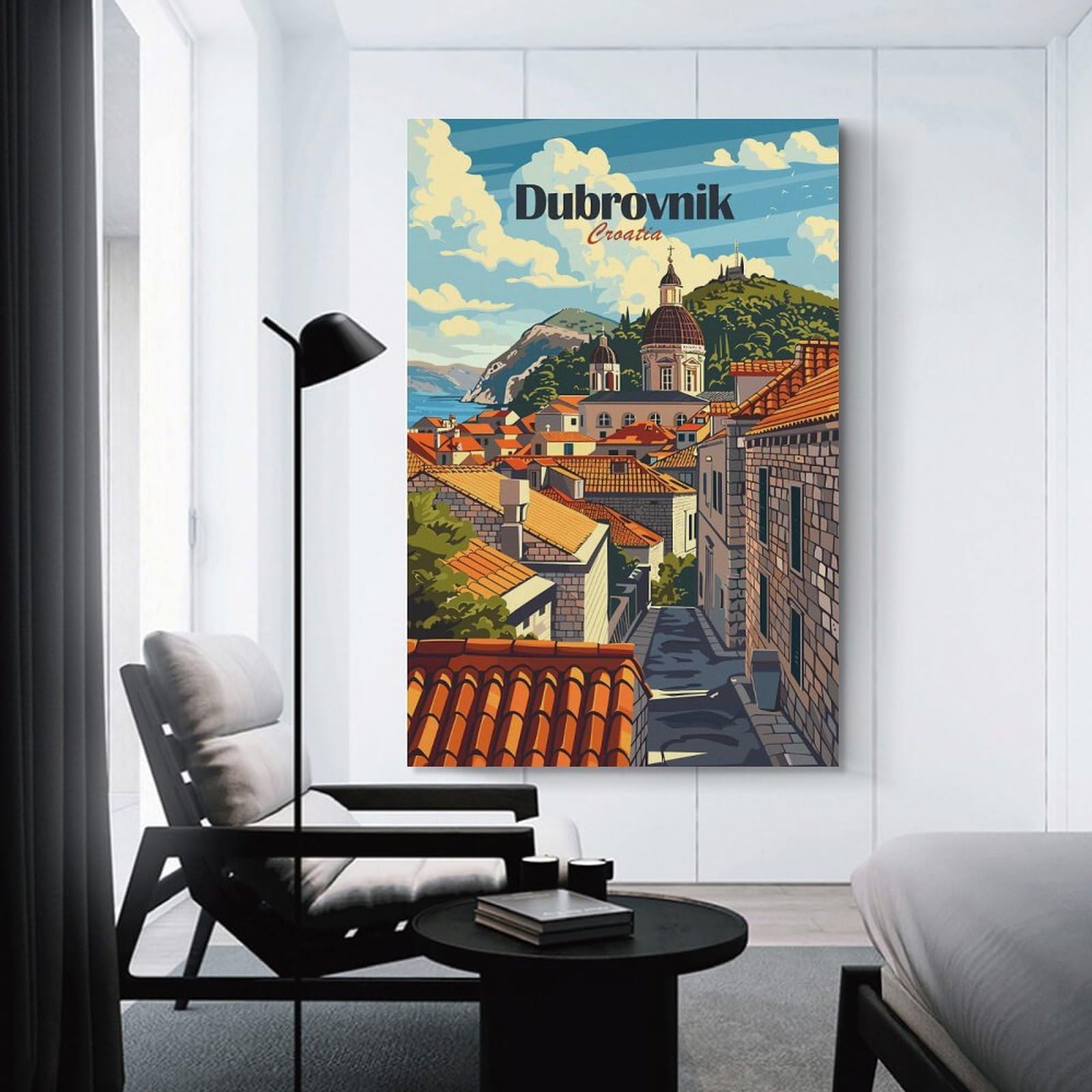 Junmoney Dubrovnik Croatia Travel (2) Wall Picture Print 24x36inch(60x90cm), for Apartment Walls, Studios Or Work Areas, A Simple Refresh for Blank Walls