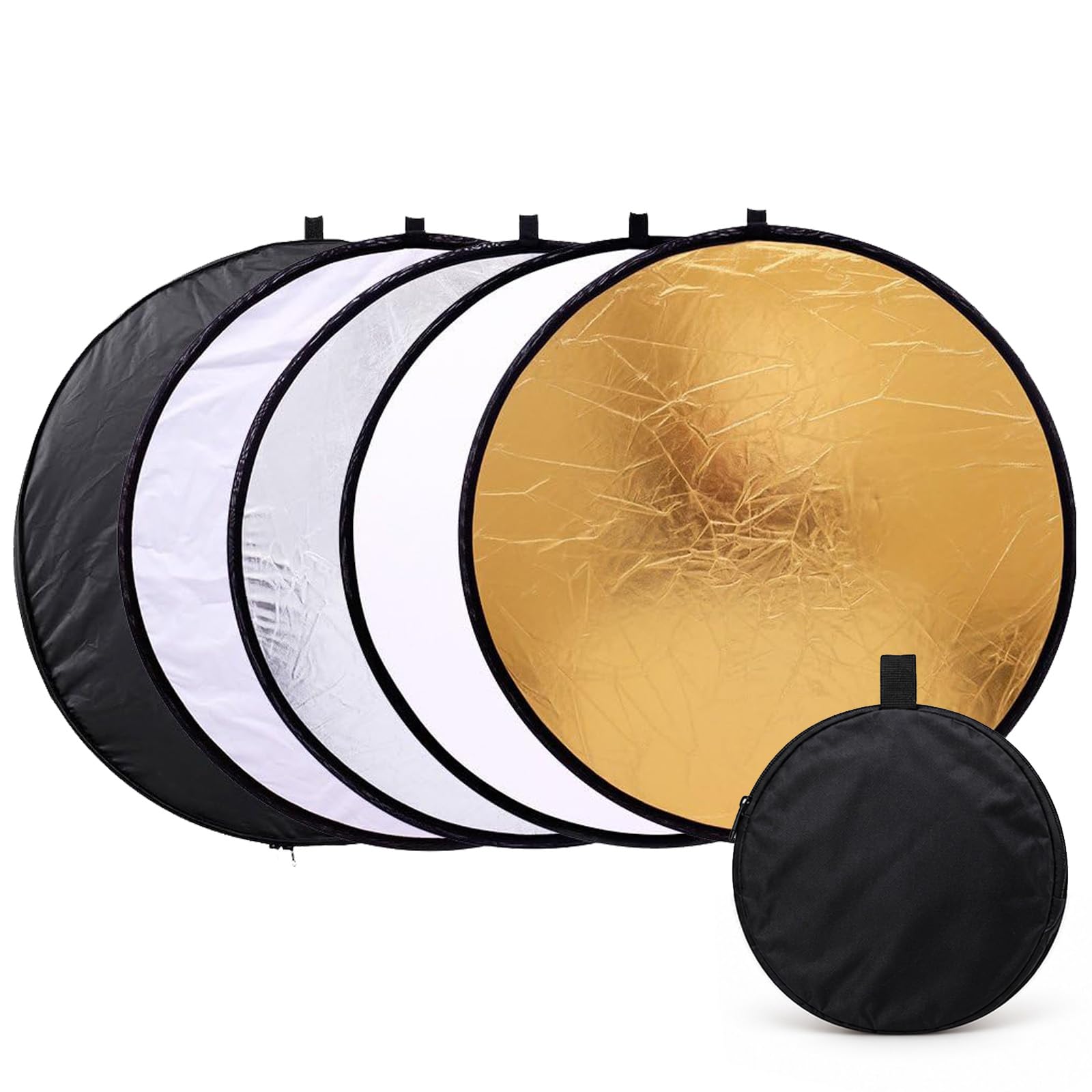 24 Inch 5 in 1 Reflector Photography, Collapsible Light Reflector