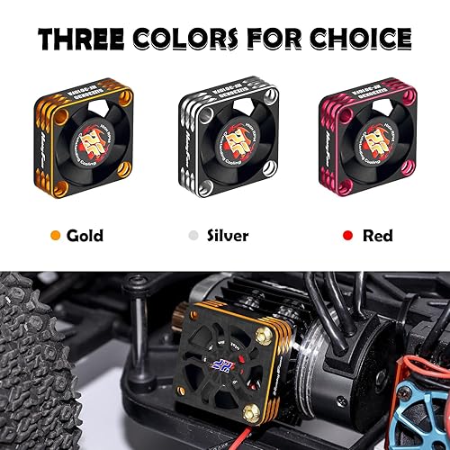 Miniatura 6 de Hobby Fans Ventilador de enfriamiento RC 28000RPM sin escobillas ESC Alluminum Motor Ventilador de refrigeración para coche RC 18 110 540 550 F540