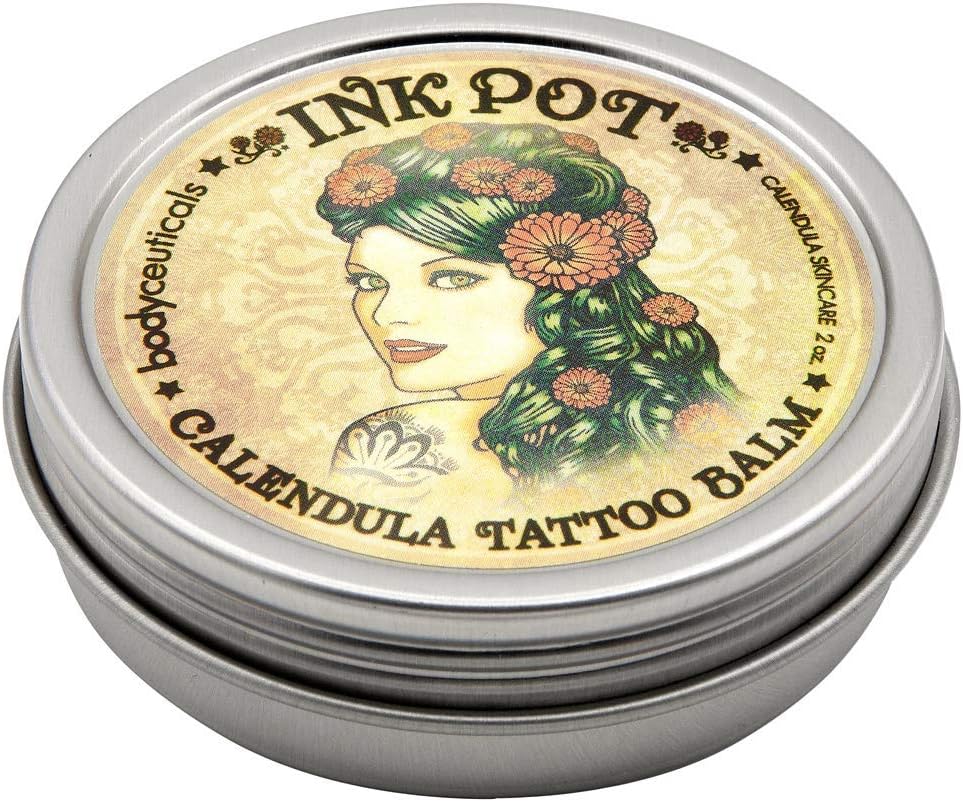 BodyCeuticals Ink Pot Calendula Tattoo Balm, 2 Ounce
