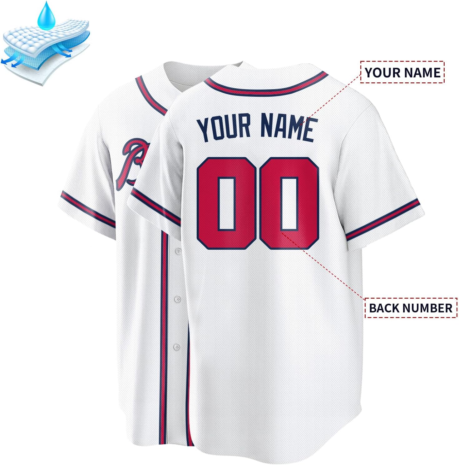 Custom Baseball Jersey for Men Women Personalized Baseball Shirts The Name Number and Logo for Sports Fans - Image 2