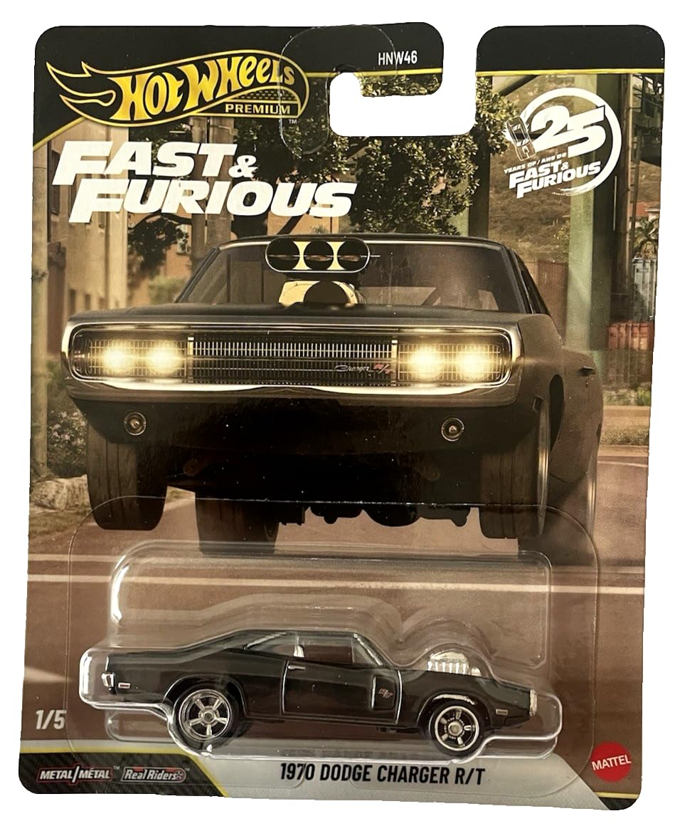 Hot Wheels 1970 Dodge Charger R/T 1/5 - Fast and The Furious - 2026 1:64 Modellauto Kinder Spielzeug - aus dem Film mit Vin Diesel JHW74 Mattel OVP