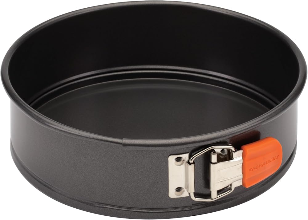 Rachael Ray Nonstick Springform Cake Pan with Grips, 9-Inch