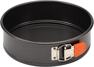 Rachael Ray 9-Inch Nonstick Springform Pan for Cheesecake & Frittatas - Oven Safe 500°F, Gray with Grips