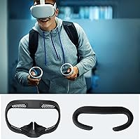 Vista 7 de Compatible with Oculus Quest 2 Face Bracket Replacement,VR Breathable Foam Face Pad Protective for Meta Quest 2,Comfortable Face Cover Cushion VR