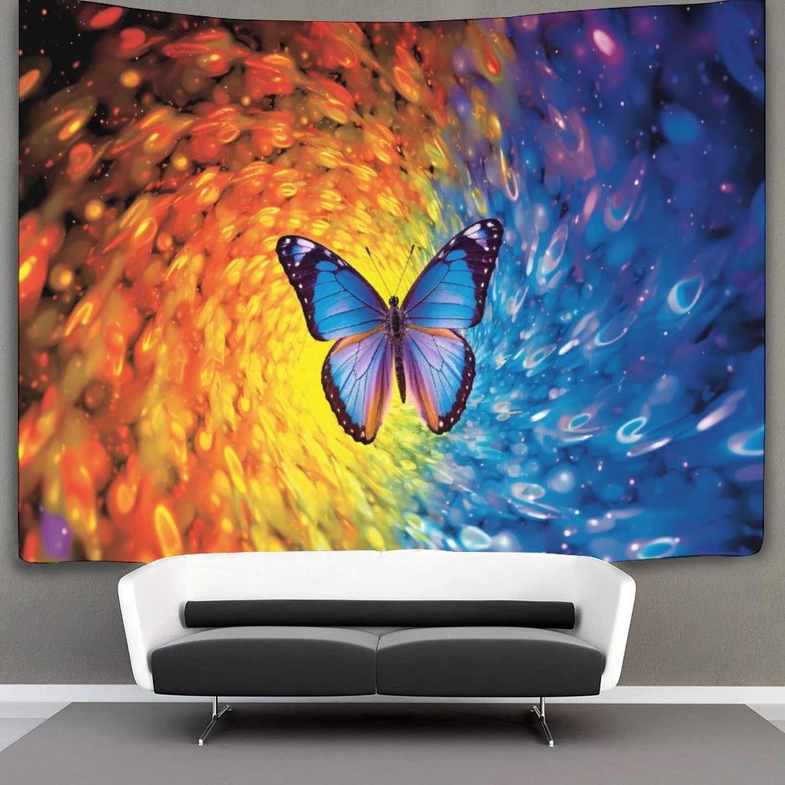 kaiyun Butterfly Tapestry Wall Hanging Wall Art for Living Room Bedroom Dorm 70cmx100cm