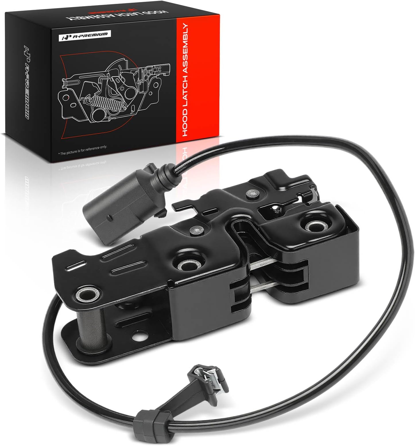 A-Premium Hood Latch Lock Compatible with Audi S5 2009-2014, A4 Quattro/A4 2009-2015, A5 2009-2016, A5 Quattro 2009-2017, R8 2010-2012, S4 2010-2014, Q5 2010-2017, A4 allroad 2013-2015, R8 2014-2015