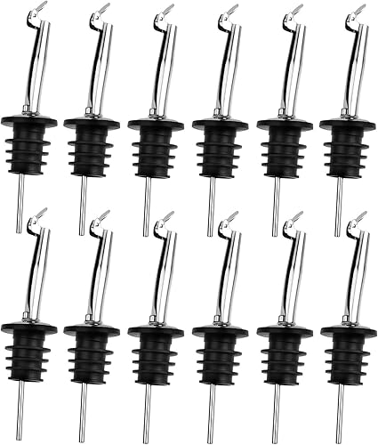 Miniatura 16 de Pafusen Paquete de 2 Boquillas Vertedoras de Licor, Boquilla Dispensadora de Aceite de Oliva con Volteo Automático, Boquilla Vertedora para Botellas