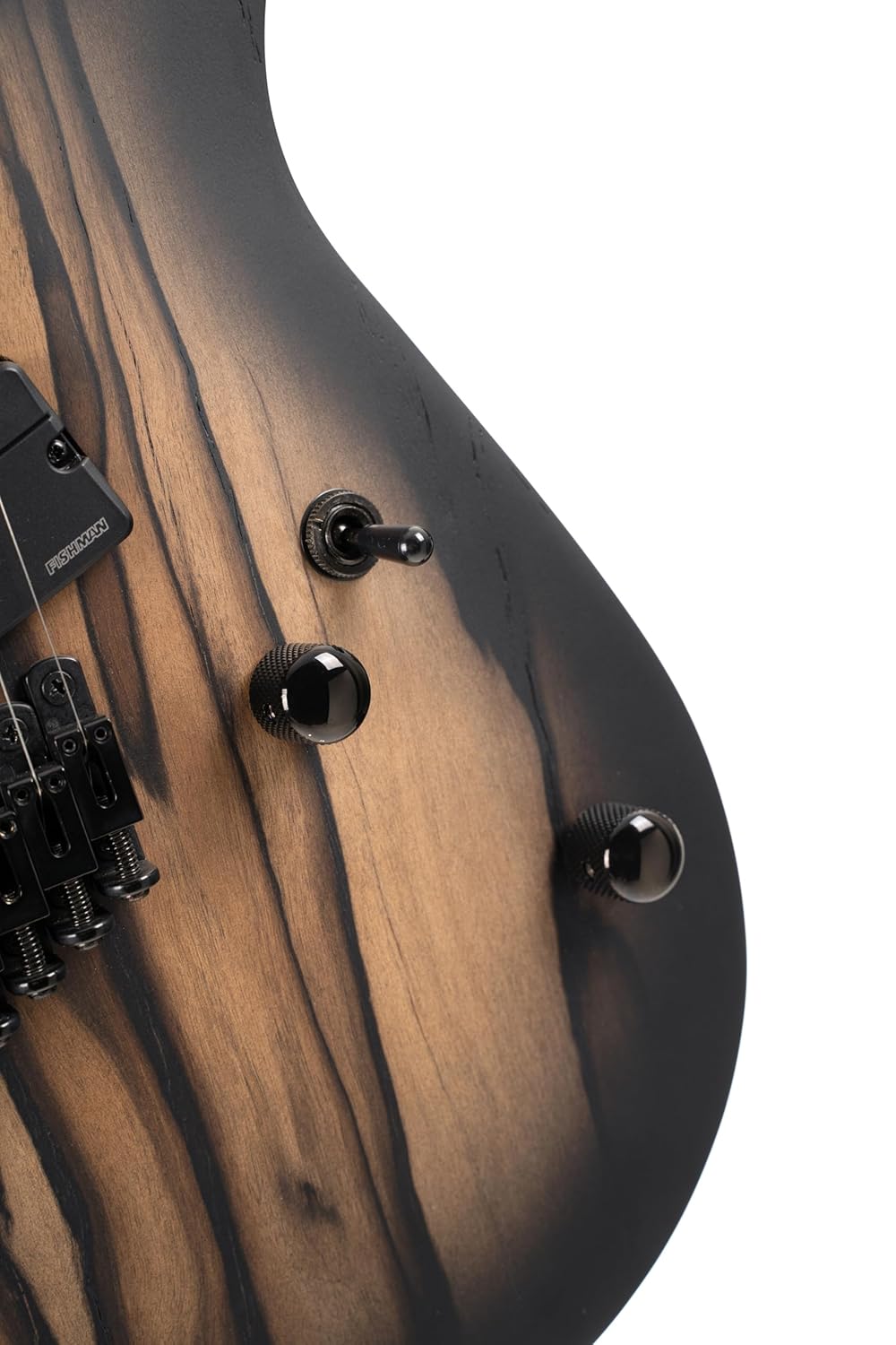Cort KX507MS-NBB KX Series 7-String Multi-Scale Solid Body Electric Guitar, Pale Moon Ebony