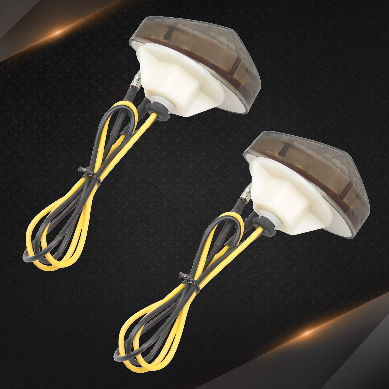 Astra Depot Smoke LED Turn Signals - Flush Mount For Honda CBR, Shadow, Rebel & More