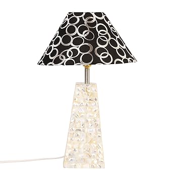 KINORA KIN-LS-144 Trapezium Shade Table Lamp (Multicolor)