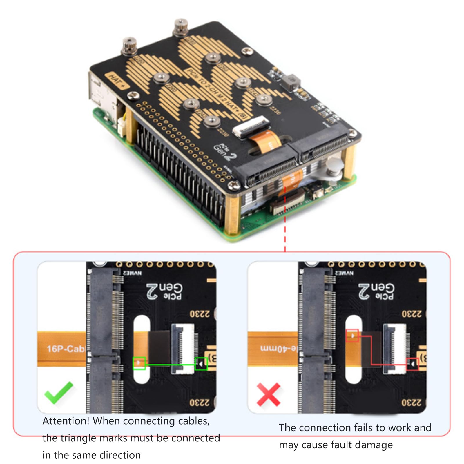 Adattatore a 2 canali per 5 moduli di schede di espansione, elaborazione dati ad alta velocità, supporto porta PCIE a 16 pin