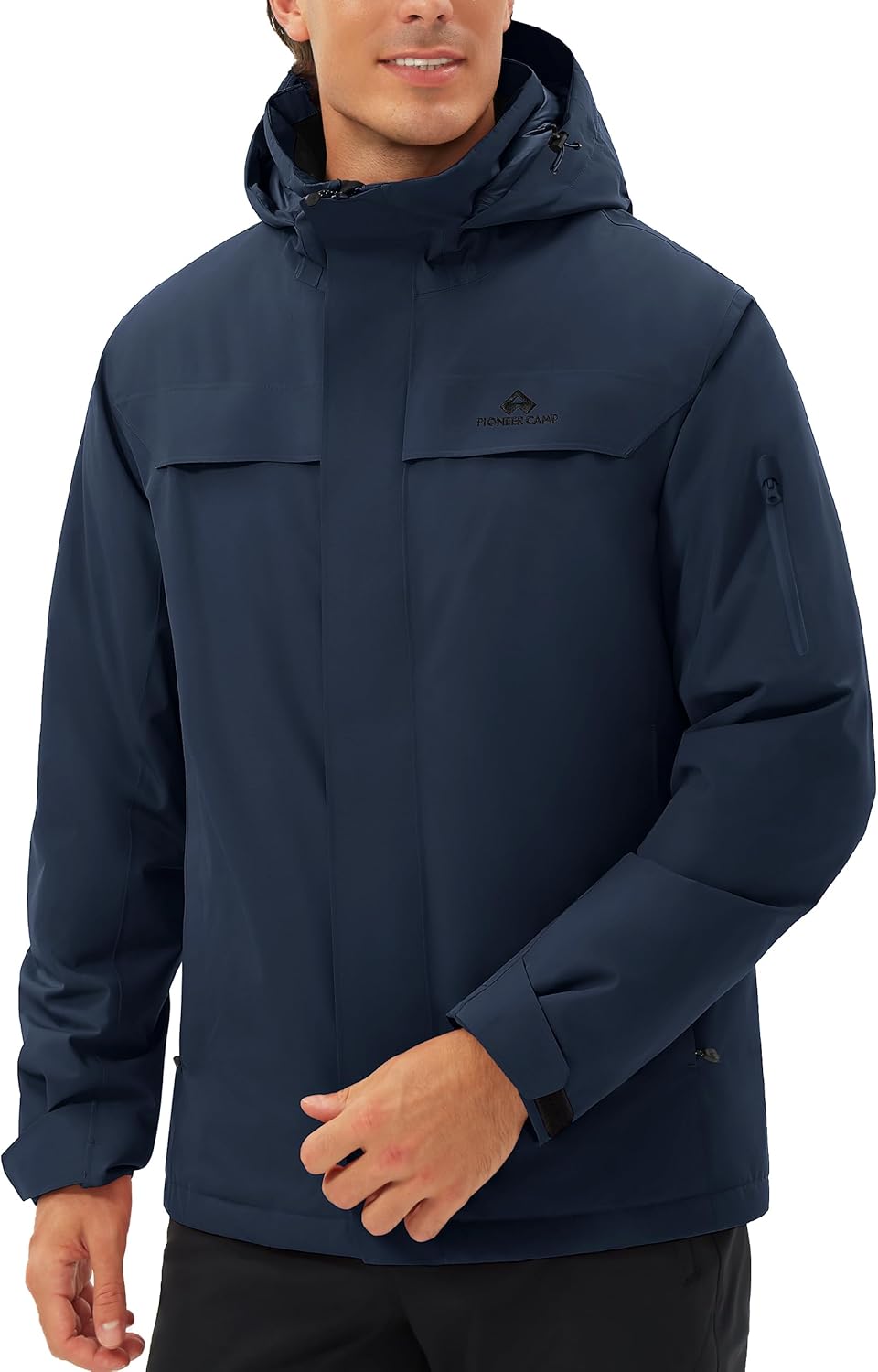 Pioneer Camp Men's Waterproof Ski Jacket Insulated Winter Snow Coat Warm Windproof Mountain Snowboard Hooded Raincoat Gear - Image 2