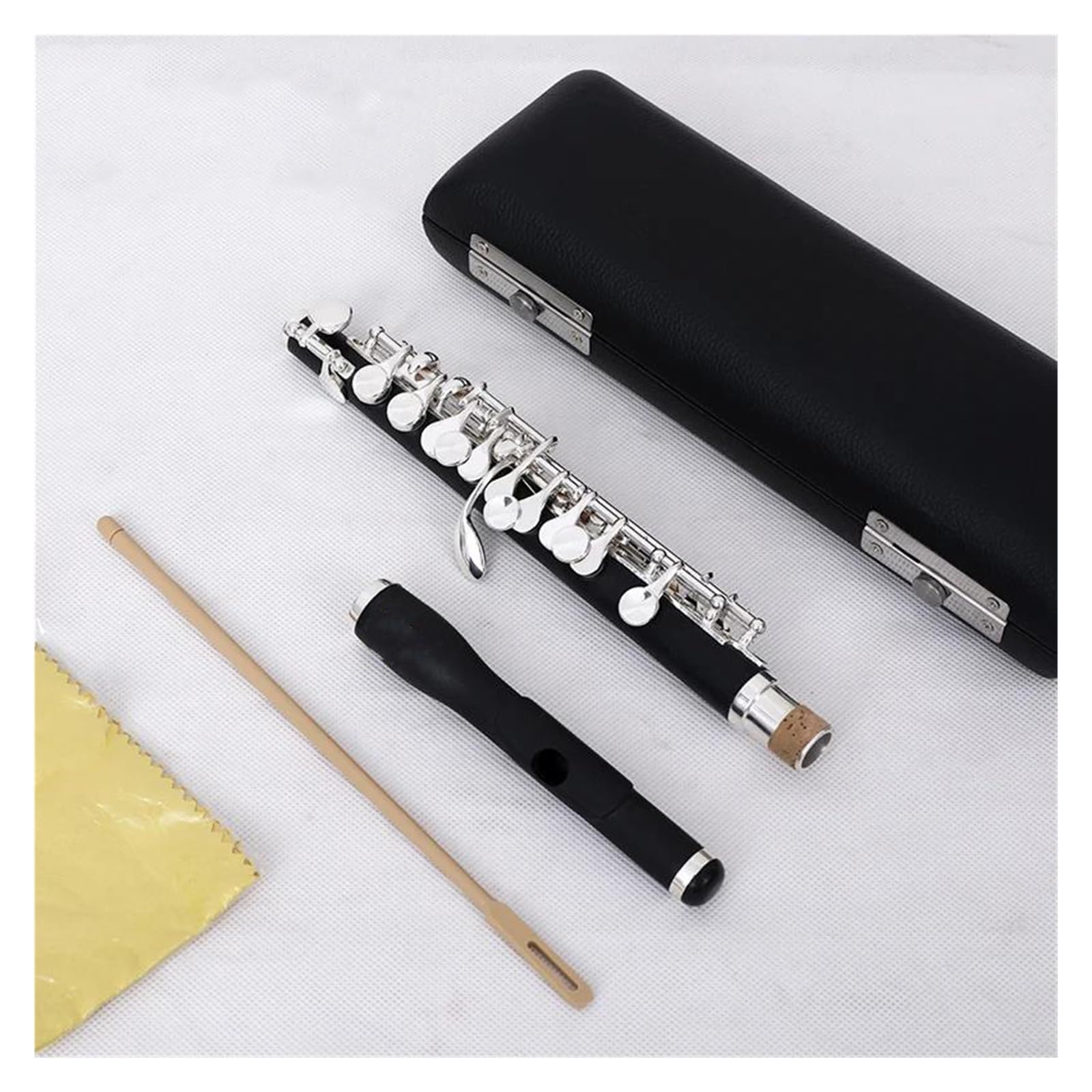 Flauta adultos Piccolo C Key Cuproníquel Flauta De Tamaño Medio Chapado En Plata Material Del Cuerpo Baquelita