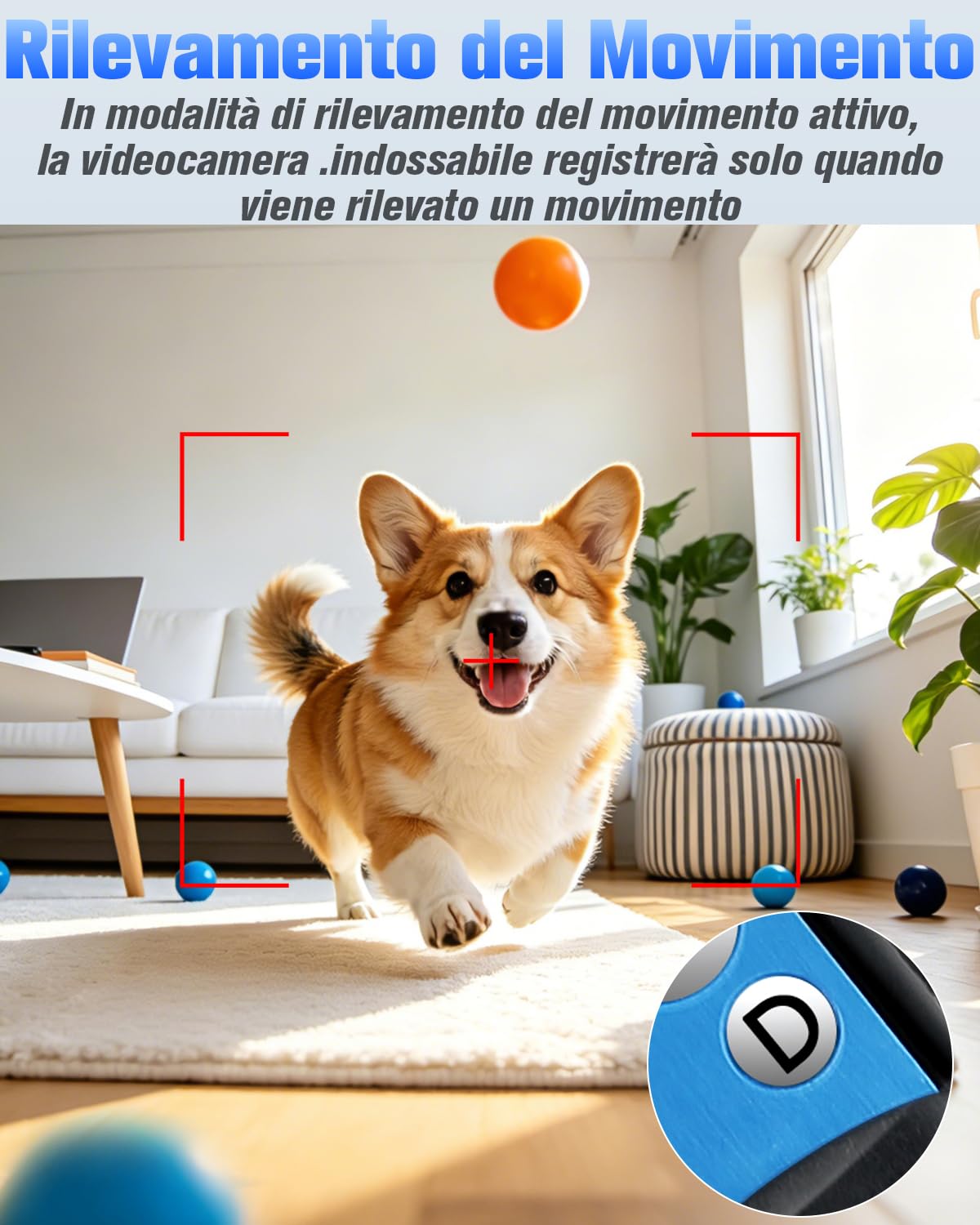 Mini Telecamera Spia, Micro Telecamera Nascosta 1080P HD, Spy Cam Interno Invisibile Bodycam Rilevamento del Movimento Lunga Durata Batteria