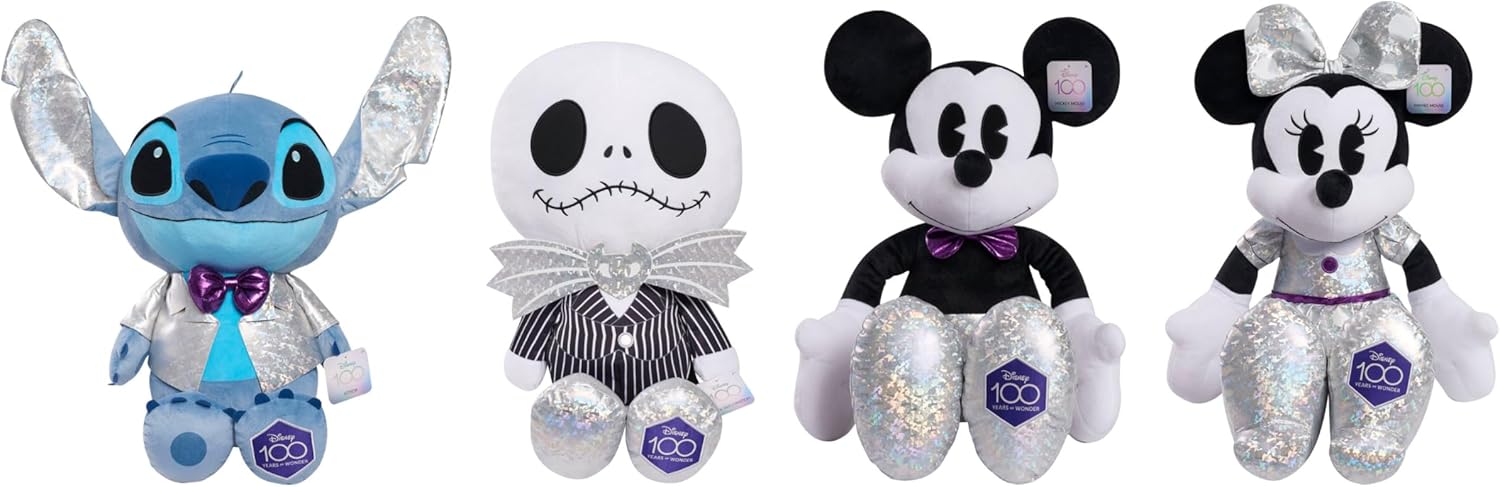 Disney100 Years of Wonder Stitch 29-inch Jumbo Plush Stuffed Animal, Blue, Alien, Once-in-a-Lifetime Exclusive, Kids Toys for Ages 3 Up by Just Play