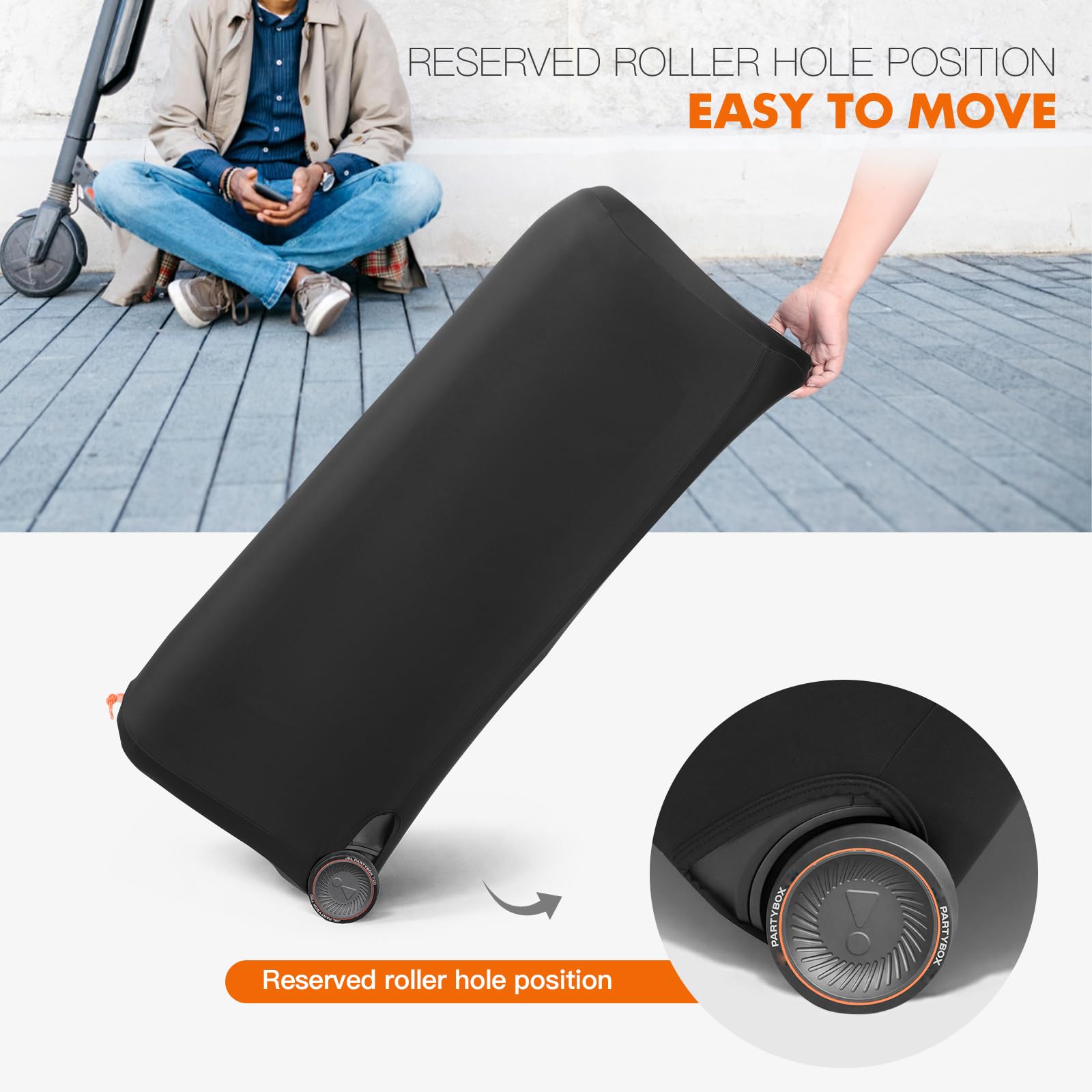 Cubierta antipolvo compatible con altavoz portátil JBL PartyBox 720, funda protectora con banda elástica para altavoz JBL PARTYBOX 720