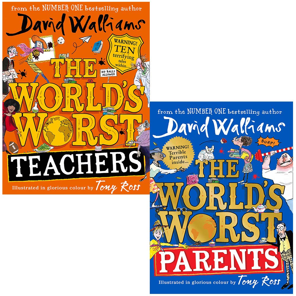 World's Worst Teachers and World's Worst Parents: 2 Book Collection Set by David Walliams