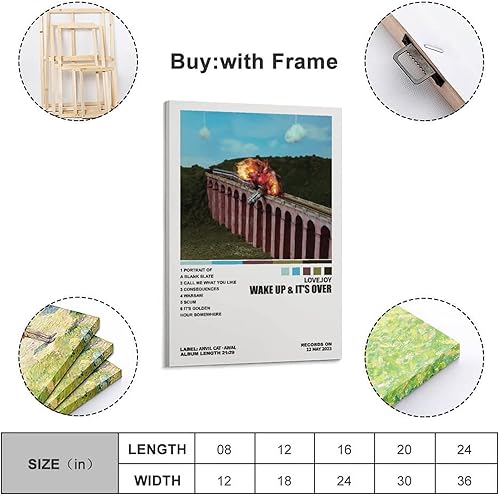 Miniatura 7 de Gaoku Lovejoy - Póster de Wake Up & It's Over para portada de álbum, pintura decorativa, lienzo, arte de pared, póster de sala de estar, dormitorio,