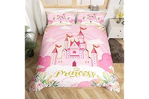 Manfei Princess Twin Bedding Sets for Girls