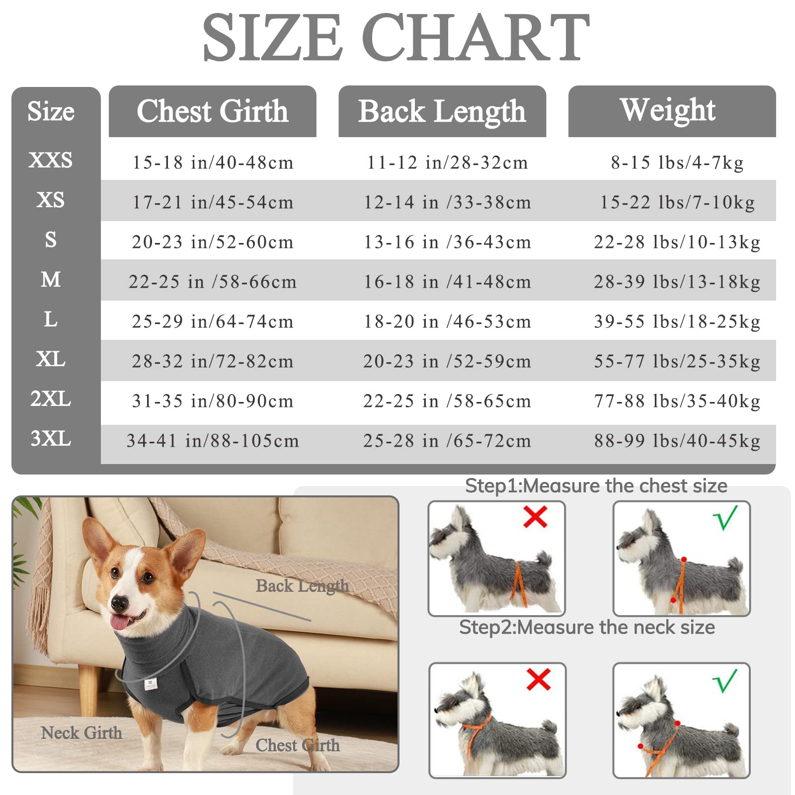 Hjyokuso Dog Jumper Fleece Vest Sweater, Warm & Lightweight Pullover Pajama Coat - Image 3