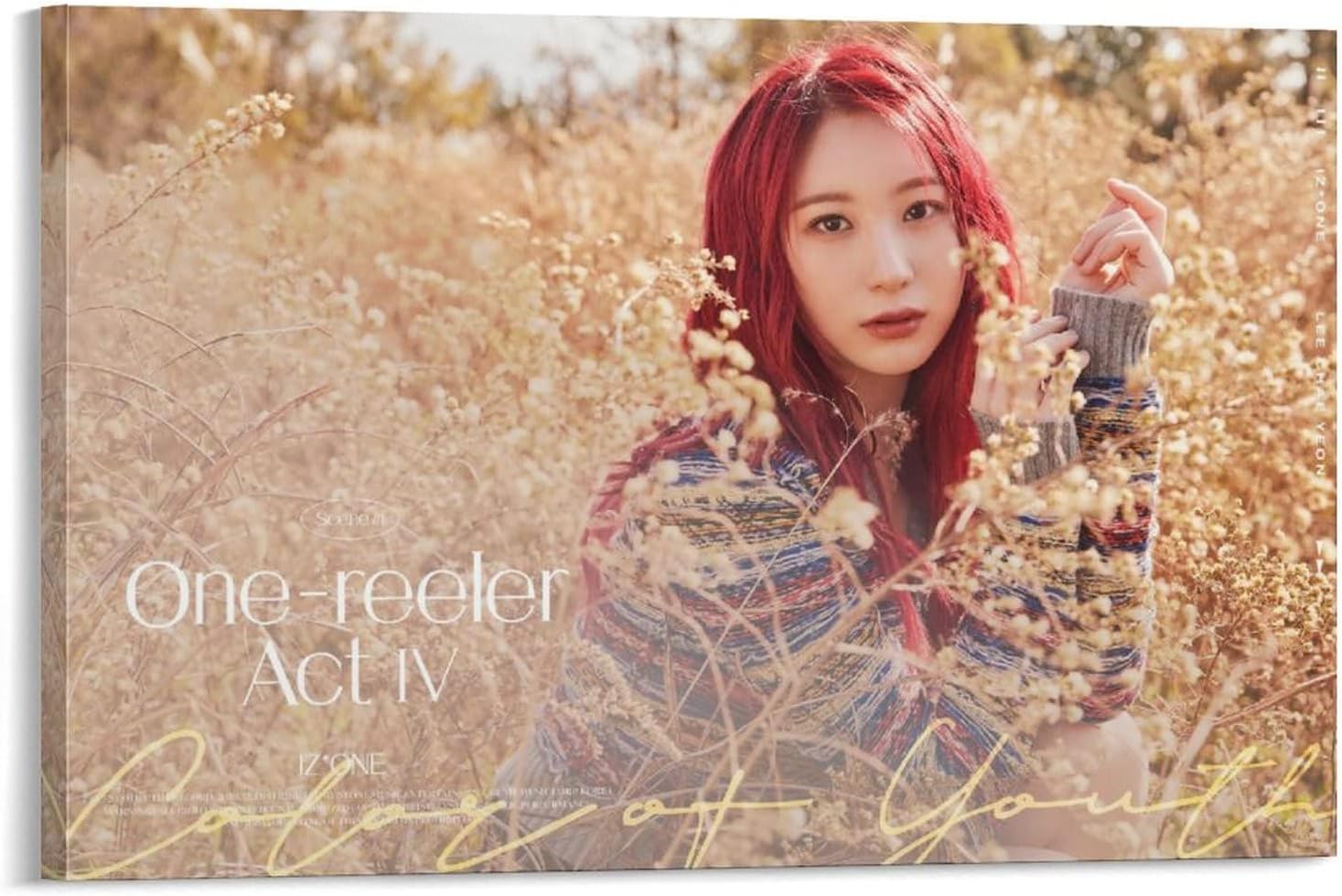 Chaeyeon IzOne Poster Prints One Reeler Act Ⅳ Panorama Ver.1 Kpop Idol Cover Posters Aesthetics Home Office Wall Decor And Creative Painting Decoration 24x36inch(60x90cm)