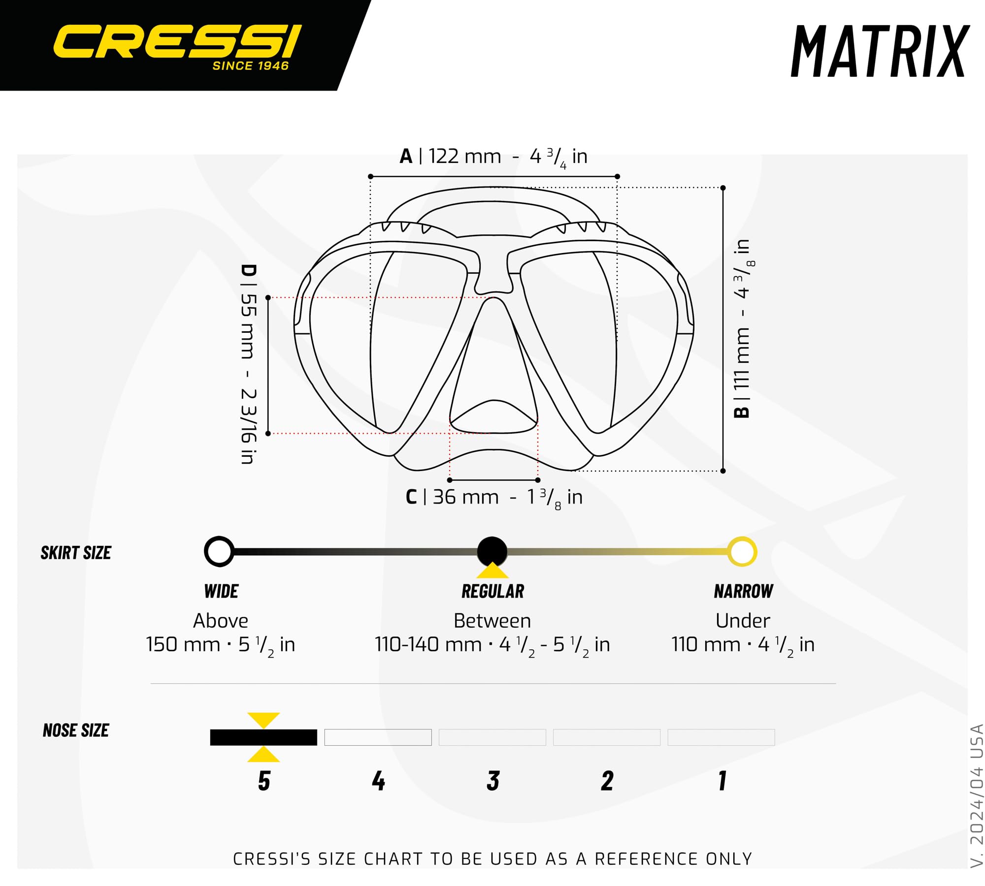 Cressi Matrix & Tao Dry, Clear/Blue