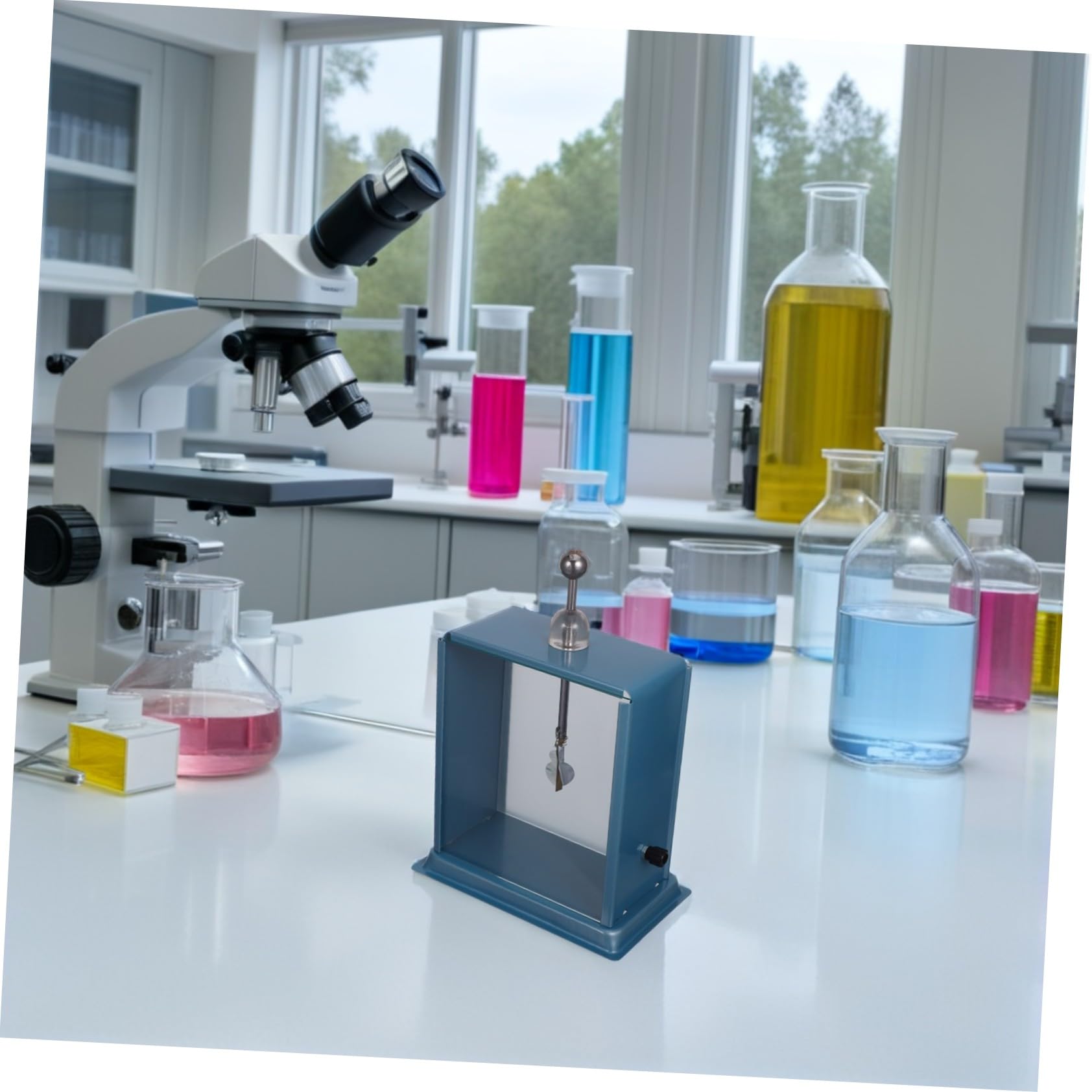VALICLUD Elettroscopio con Rivestimento in Ferro per Esperimenti di Fisica Strumento Didattico per Rilevare la Carica Statica e Polarità per Progetti Scientifici Scolastici e Lezioni di