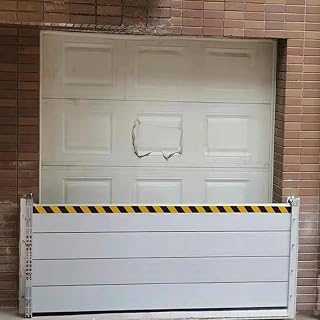 2ft Tall Flood Protection Barriers for Garage Doorway, 10 9 8 7 2 3 4 5 6 Ft Large Basement Drain Flood Guard/Aluminum Shield, Flash Flood Emergency Baffle/Hurricane Protection/Tsunami Water Stoppe