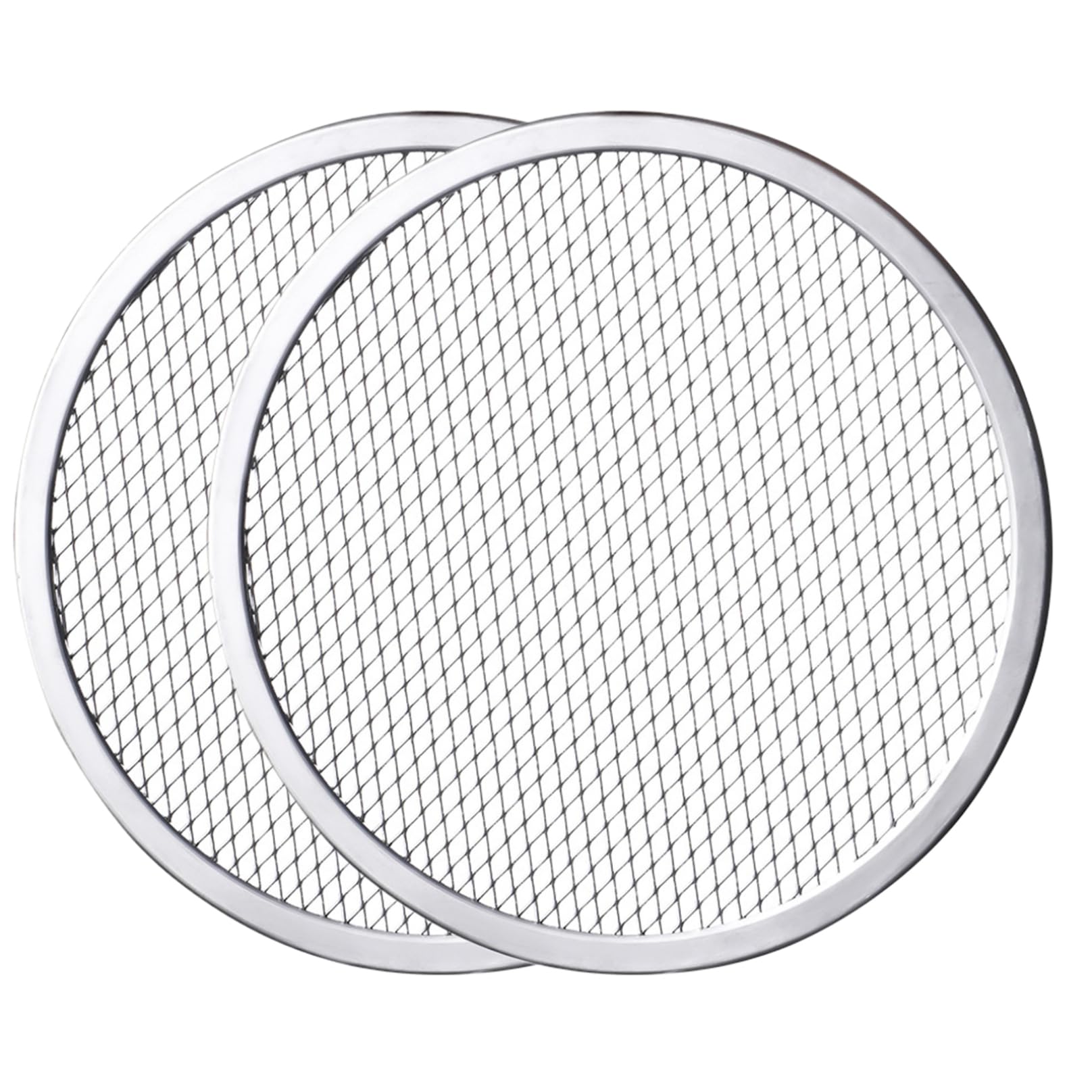 Pizza tray 13in en alliage d'aluminium lisse pour cuisson ronde
