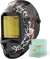 Vista 16 de YESWELDER - Máscara de soldar con oscurecimiento automático, funciona con energía solar, color real.