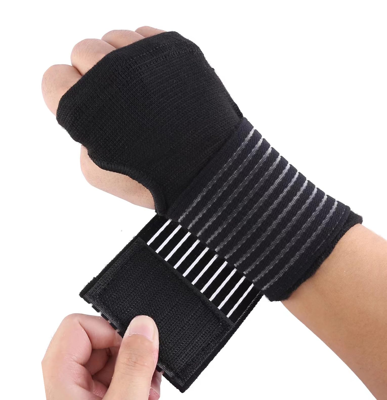 Manicotti di supporto per il polso (1 paio), per uso quotidiano, tunnel carpale a compressione, per alleviare il dolore al polso, guanti da fitness, guanti sportivi, tutore per polso per