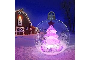 Inflatable Christmas Ball Glowing with Holiday Magic