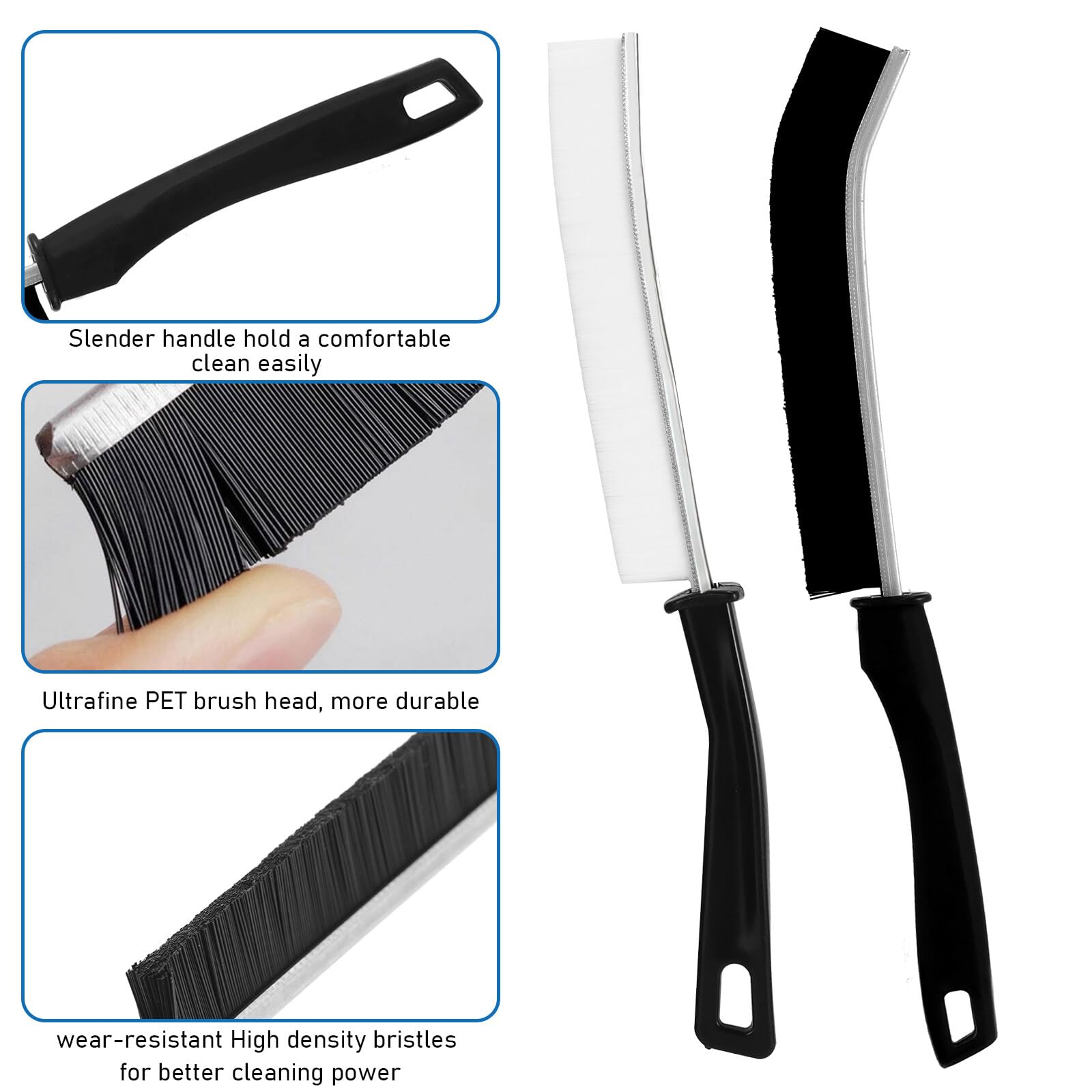 Spazzola Per Fessure MUUWUU - Setole Dure, Pulizia Fughe Piastrelle, Cucina, Bagno, Multiuso Con Manico Ergonomico - Foto 7