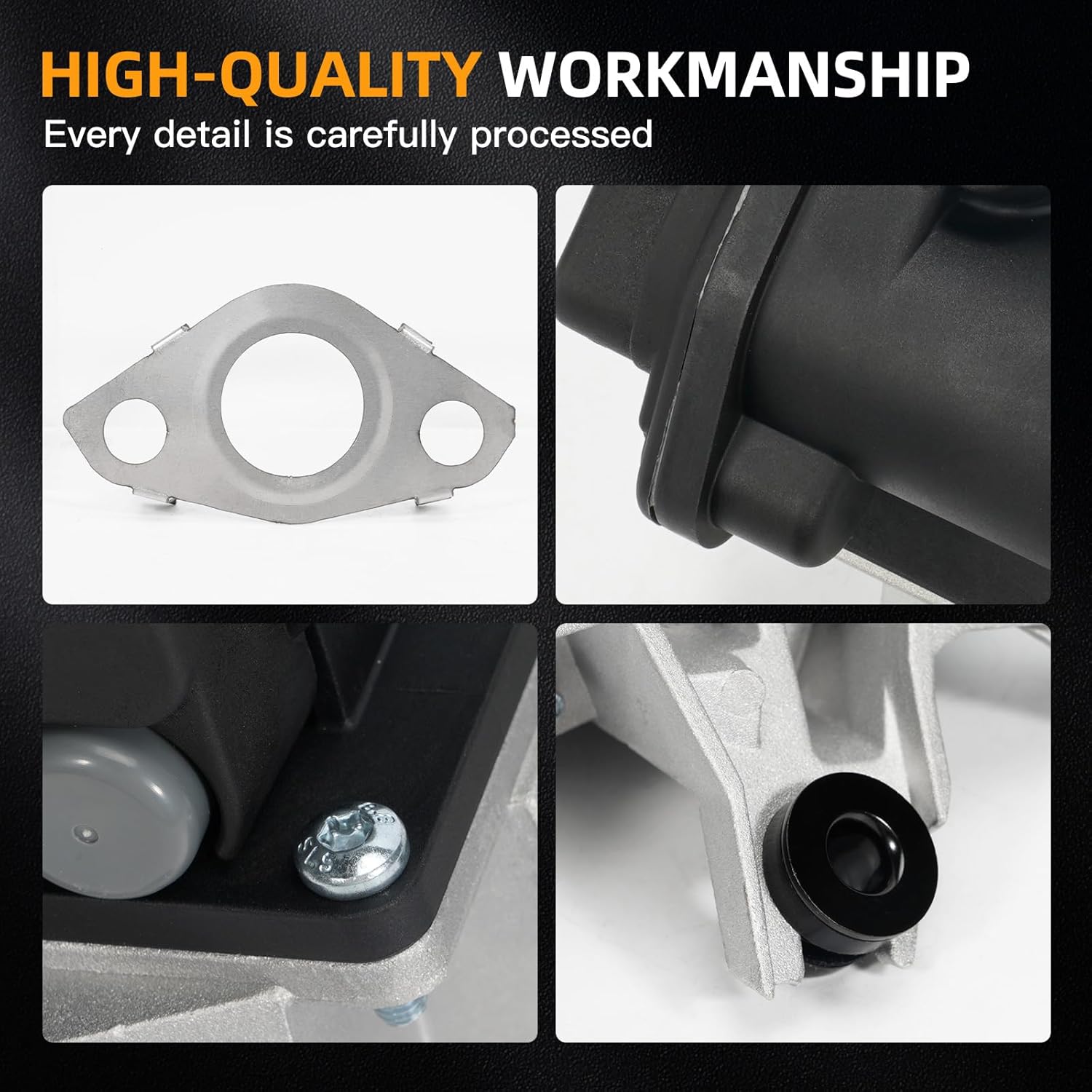 Left Secondary Air Injection Check Valve Fit for Toyota Tundra 2010-2013, Sequoia 2010-2012, for Lexus GX460 2010-2013, V8 4.6L #Replace 2570238050 911-624 Air Pump Check Control Valve