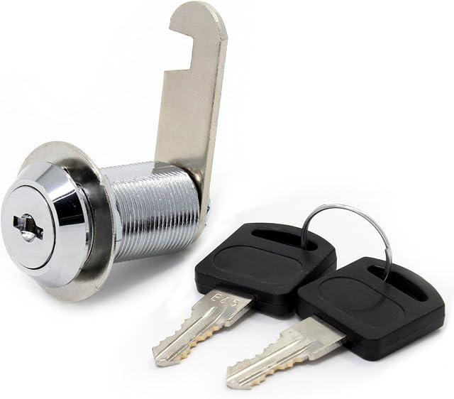 HSEAMALL 30mm Cam Lock,Security Cabinet Lock for Letter Mailbox Door Cupboard Drawer Lock with 2 Alike Keys