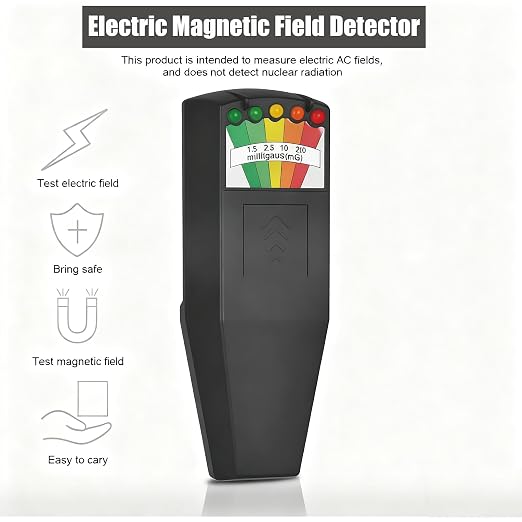 Medidor EMF, Detector de Campo Electromagnético con Indicador LED miniatura 6