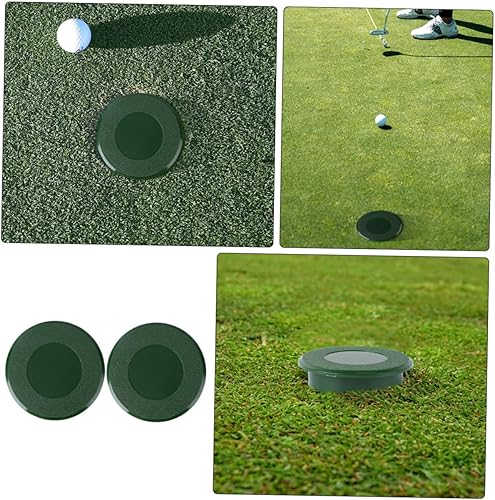 Miniatura 7 de Sosoport 12 piezas de cubierta de copa de agujero verde para poner cubiertas de copa verdes para poner agujeros de golf, cubierta de perforación de