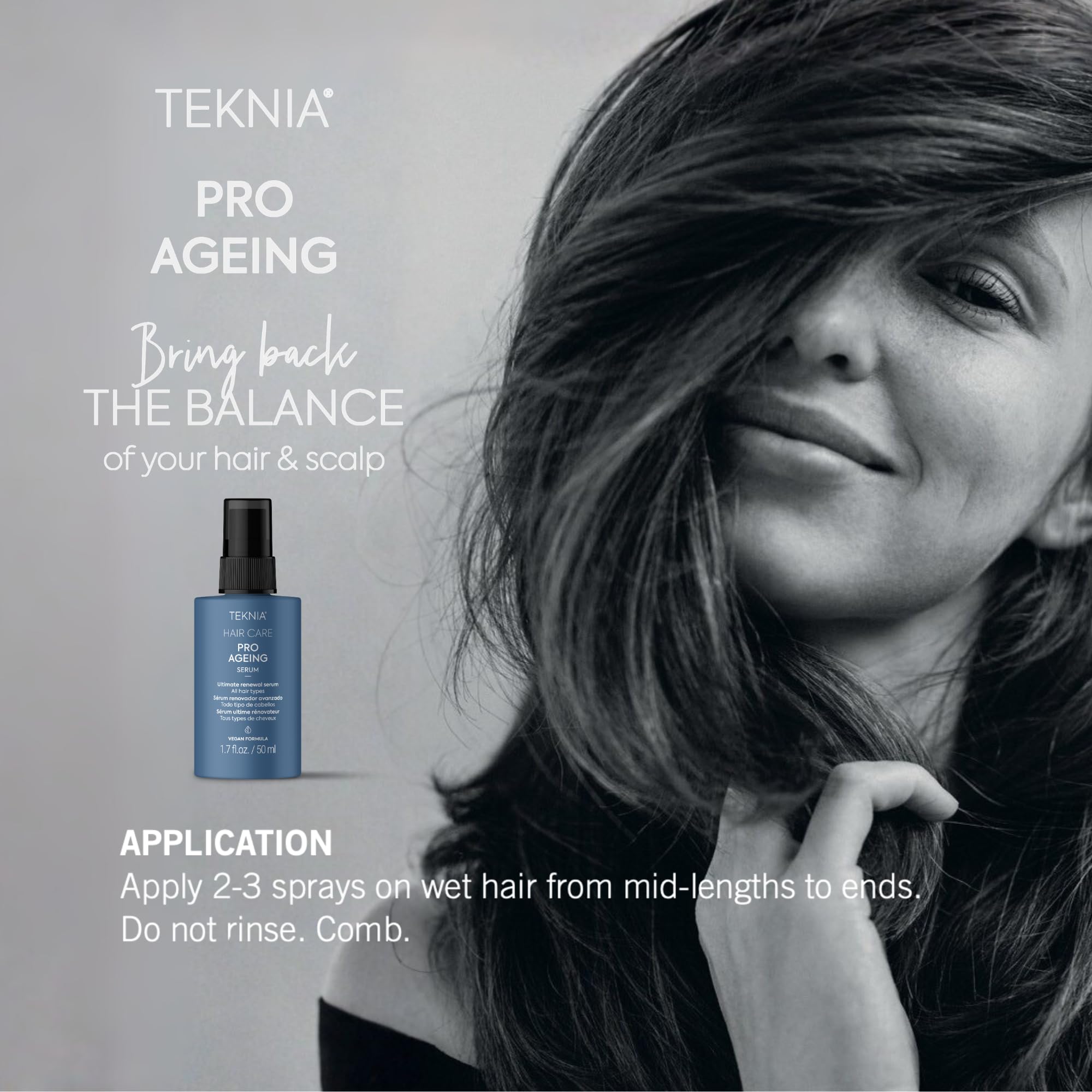 Lakme PRO-AGEING Sérum Renovador 3 en 1, Reparación y Protección Térmica, Para Todo Tipo de Cabello 50ml