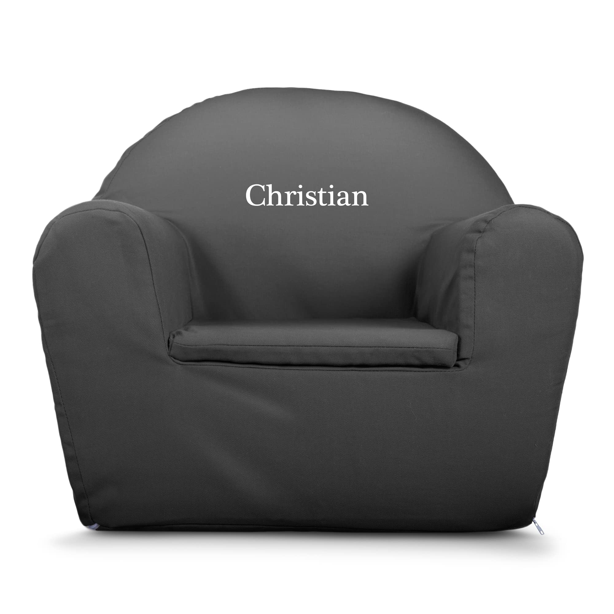 your surprise Fauteuil pour Enfant personnalisé - Fauteuil personnalisé avec prénom, en Coton; Convient aux Enfants de 1 à 4 Ans (Gris)