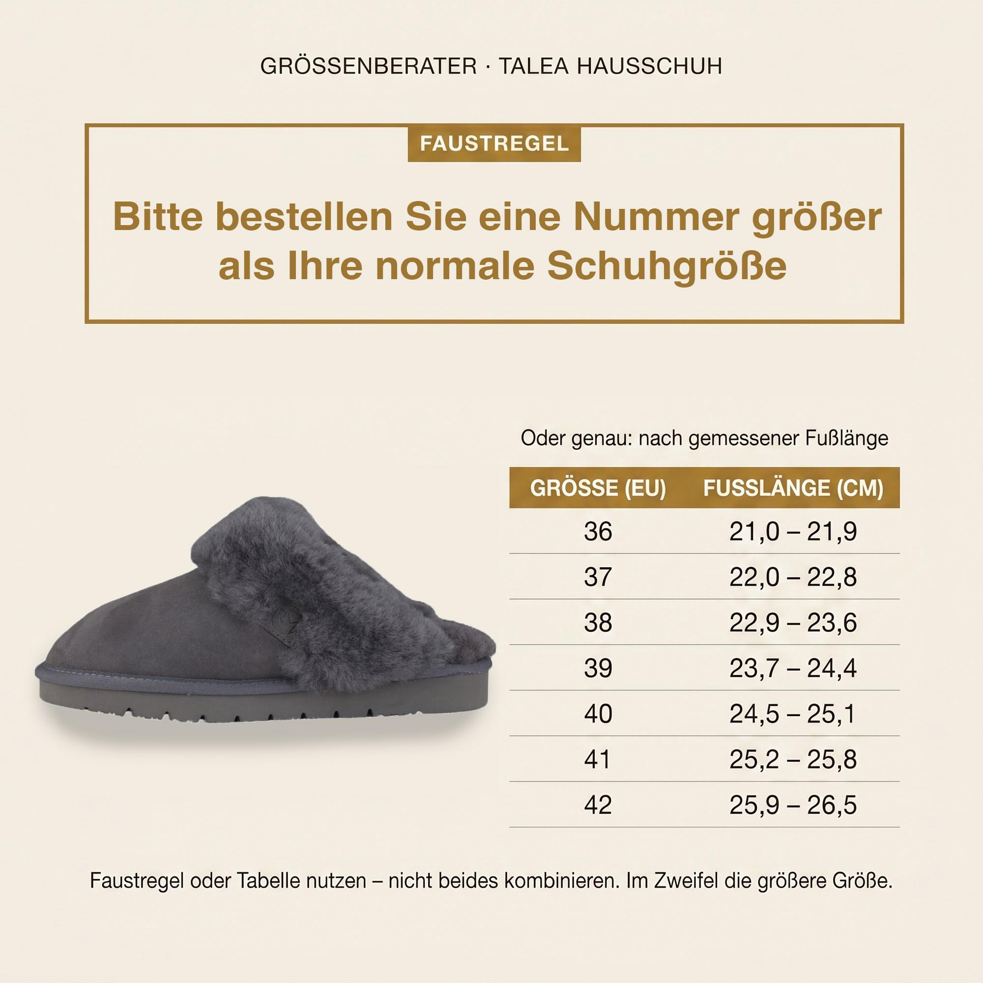 Rohn Moden Lammfell Hausschuhe Damen– Talea – Warme Hausschuhe Damen mit Schaffell & rutschfester EVA-Sohle – Winter Pantoffeln für zuhause – Slipper gefüttert - Braun Rose Grau