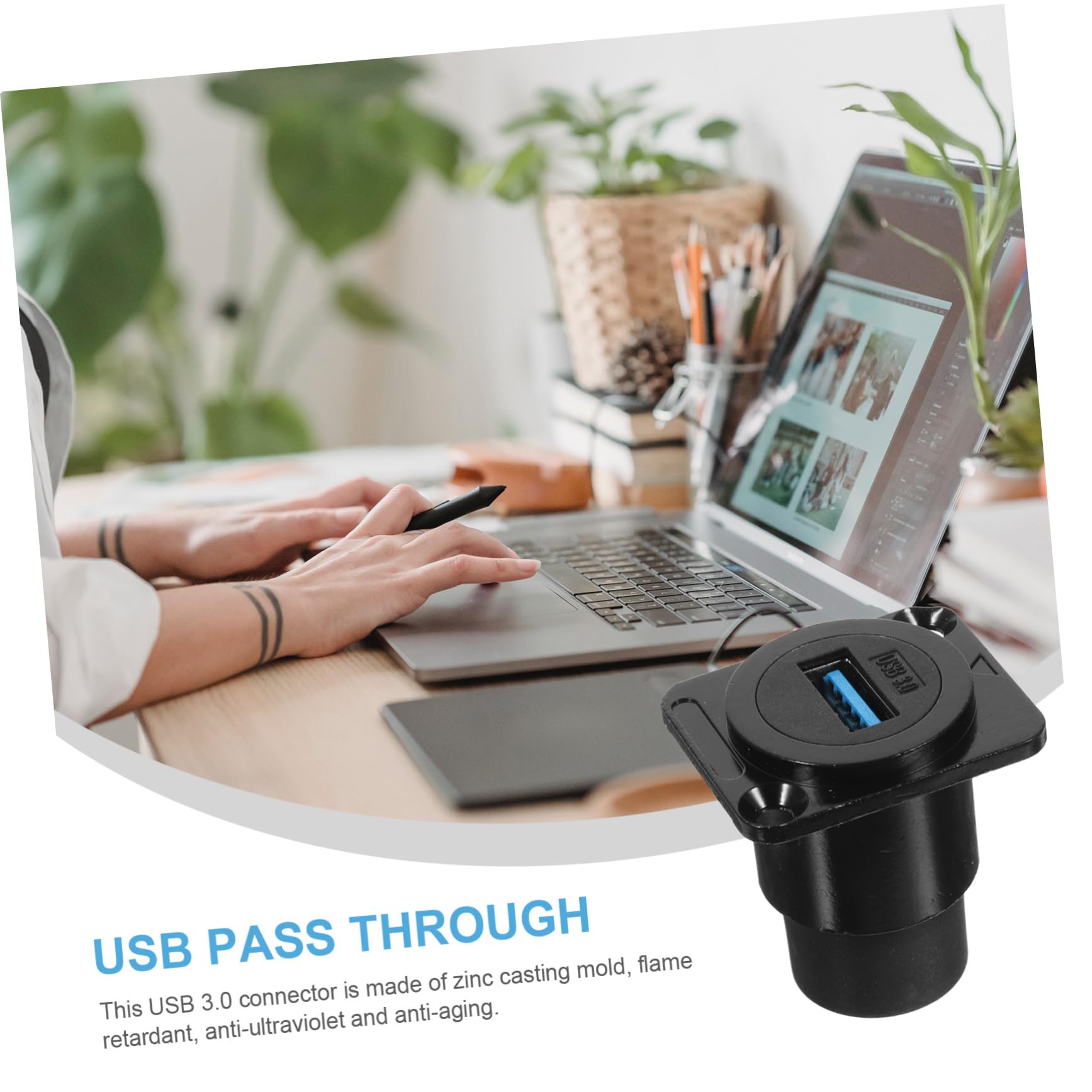 Alipis 5stücke USB Panel Mount Coupler Wasserdichter USB Flush Mount Adapter Für Desktop Und Laptop Übertragungsgeschwindigkeit Kompatibel Schutzabdeckung