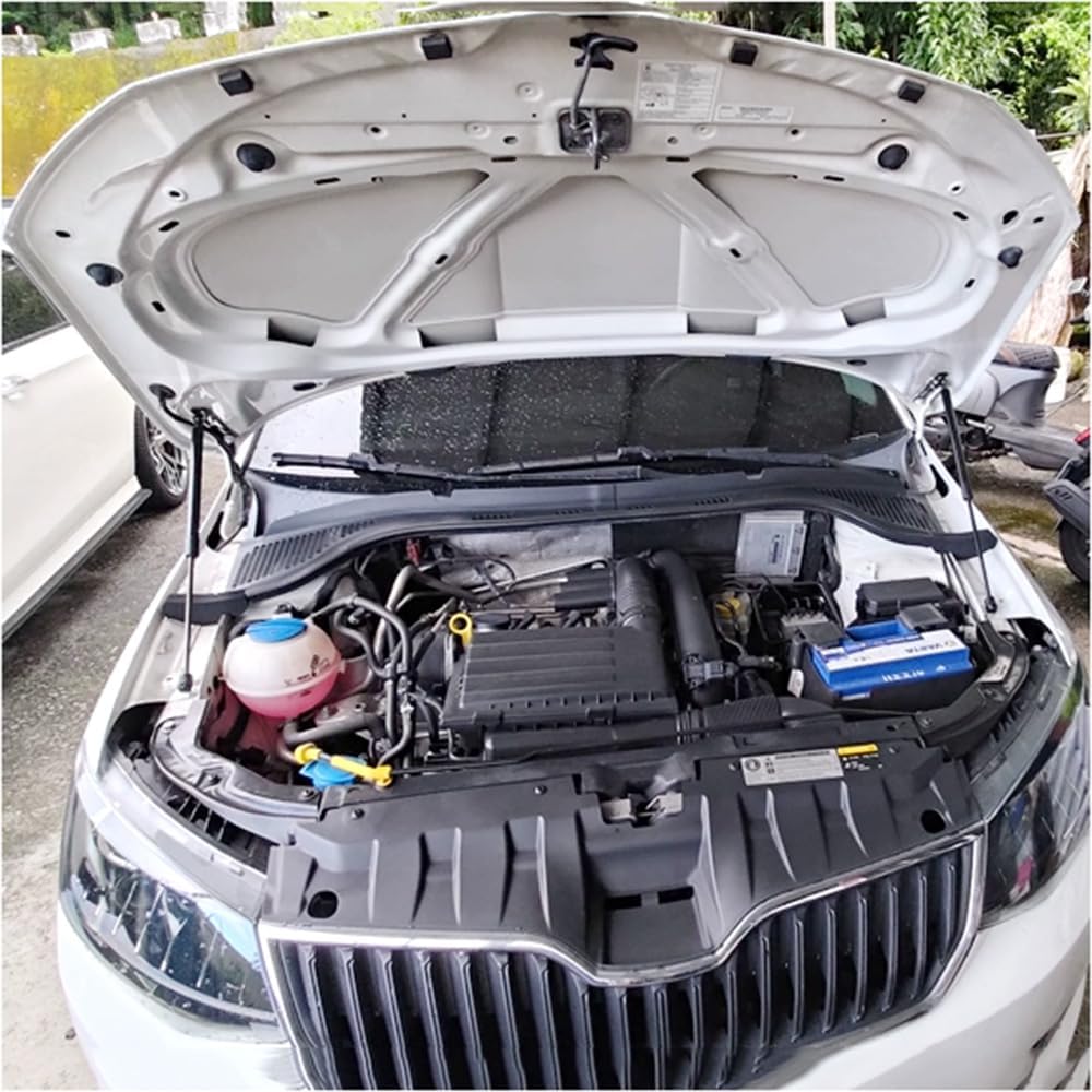 2012-2020 Compatible with Skoda A7 MK3 Car-Styling Refit Bonnet Hood Gas Shock Lift Strut Bars Support Rod Accessories(Carbon Red)