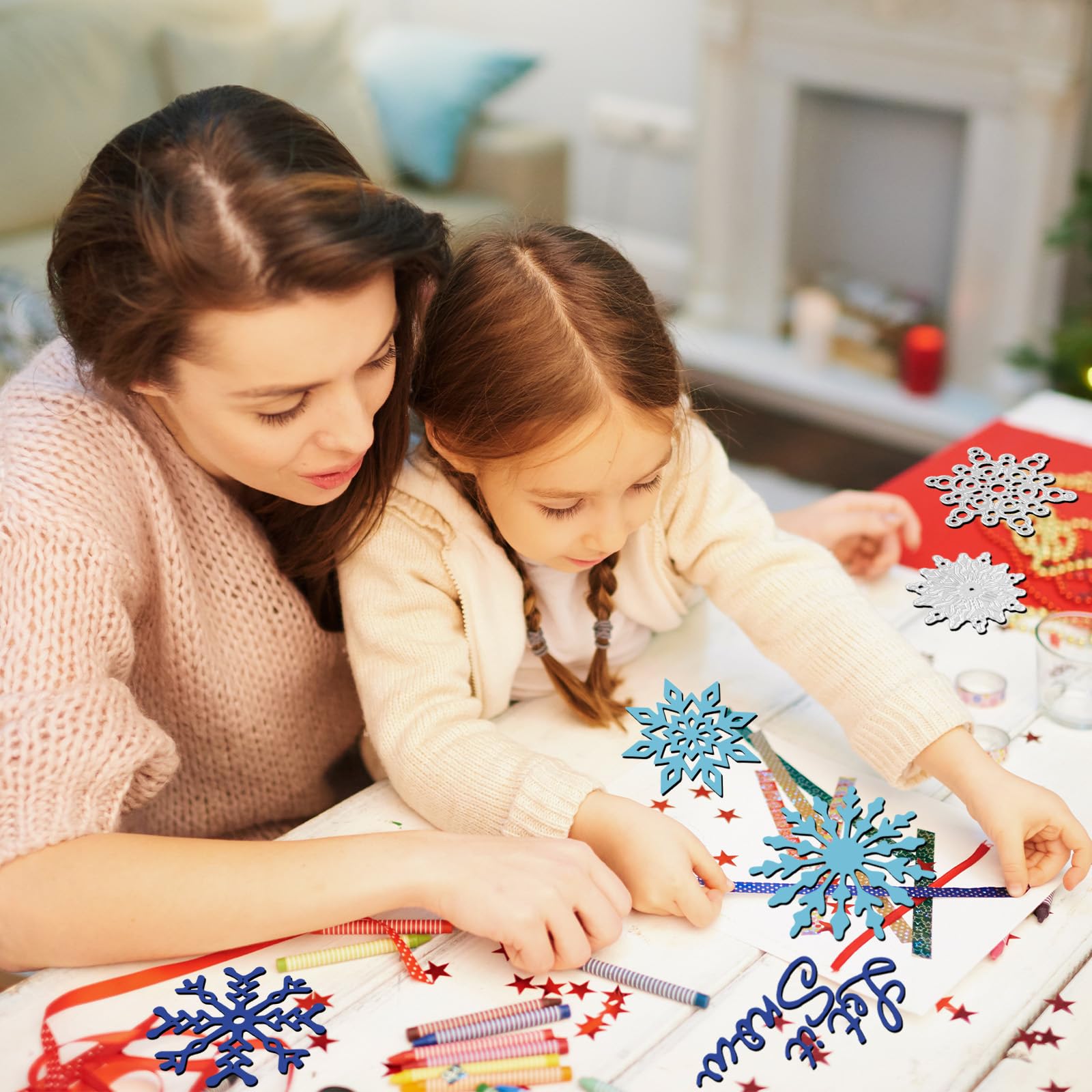 20 Stück Weihnachtsschneeflocken Metall Stanzformen Winter Urlaub Schnee Stanzformen Weihnachten saisonale Vorlage Prägung Handarbeit Handwerk für DIY Kartenherstellung Scrapbook Fotoalbum von
