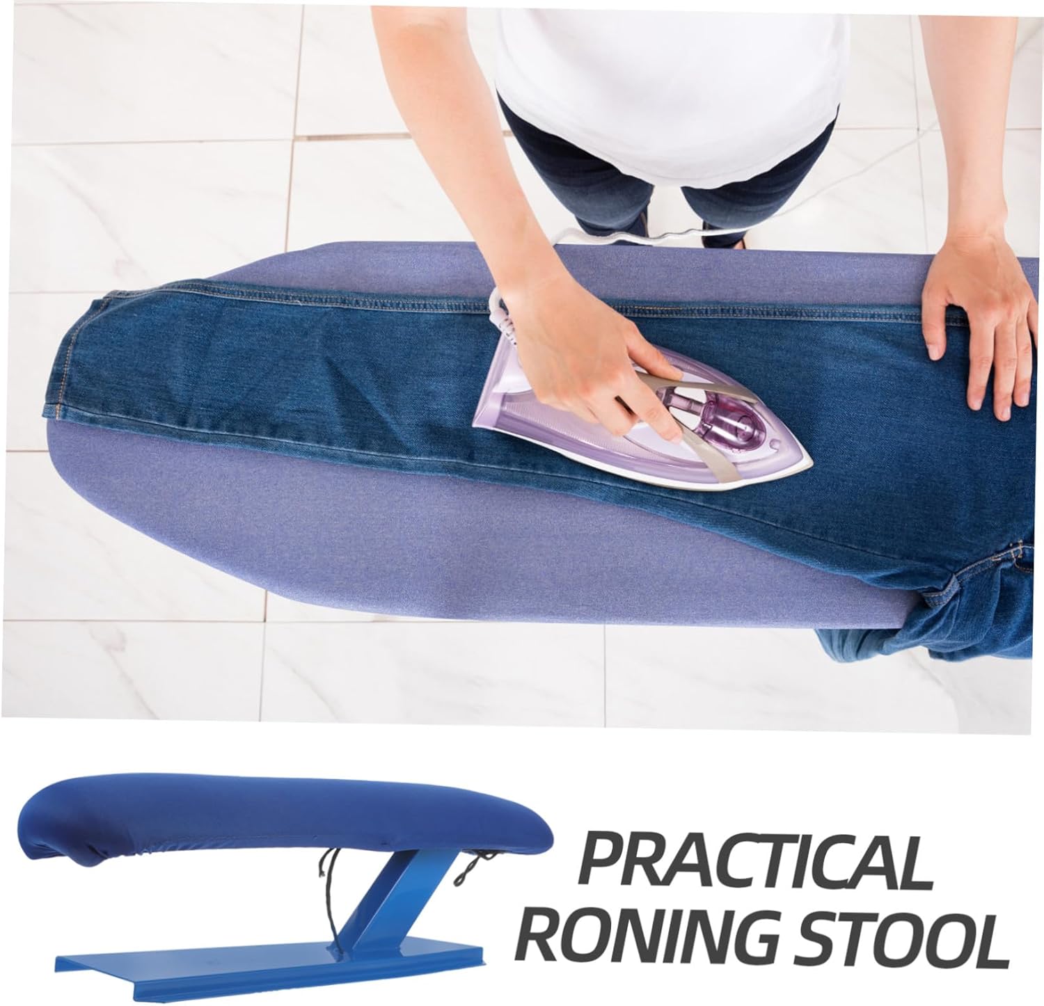 Portable Tabletop Ironing Board with Non-Slip Base Padded Surface Lightweight and Stable for Household Use for Shirts Pants Sleeves and Skirts Ironing