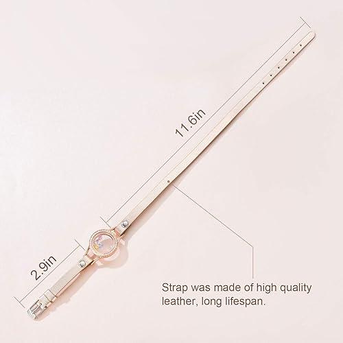 Miniatura 2 de EVERLEAD pulsera con relicario y difusor de aceites esenciales, redondo tallado, aromaterapia, acero inoxidable 316I, cuero auténtico