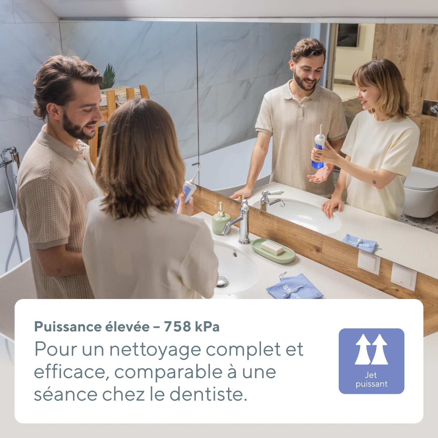 B.Well Swiss Jet Dentaire Portable, Hydropulseur & Irrigateur Oral PRO-911, 3 Modes, 2 Buses 360°, Réservoir 150 ml, Trousse Étanche, Arrêt Automatique, Autonomie jusqu'à 1 Mois